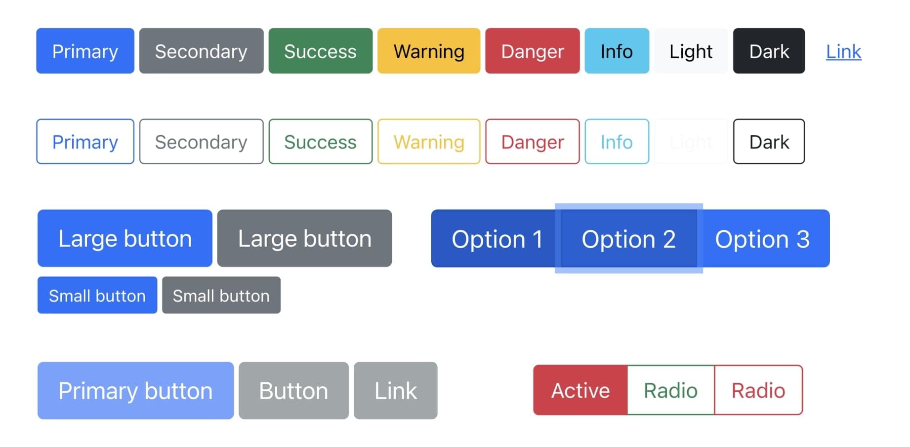 Button variants in React-Bootstrap